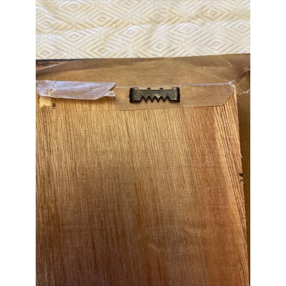 VTG African Style Giraffe Shadow Box Frame Wall Art Faux Wood Resin Sculpture - Picture 5 of 11